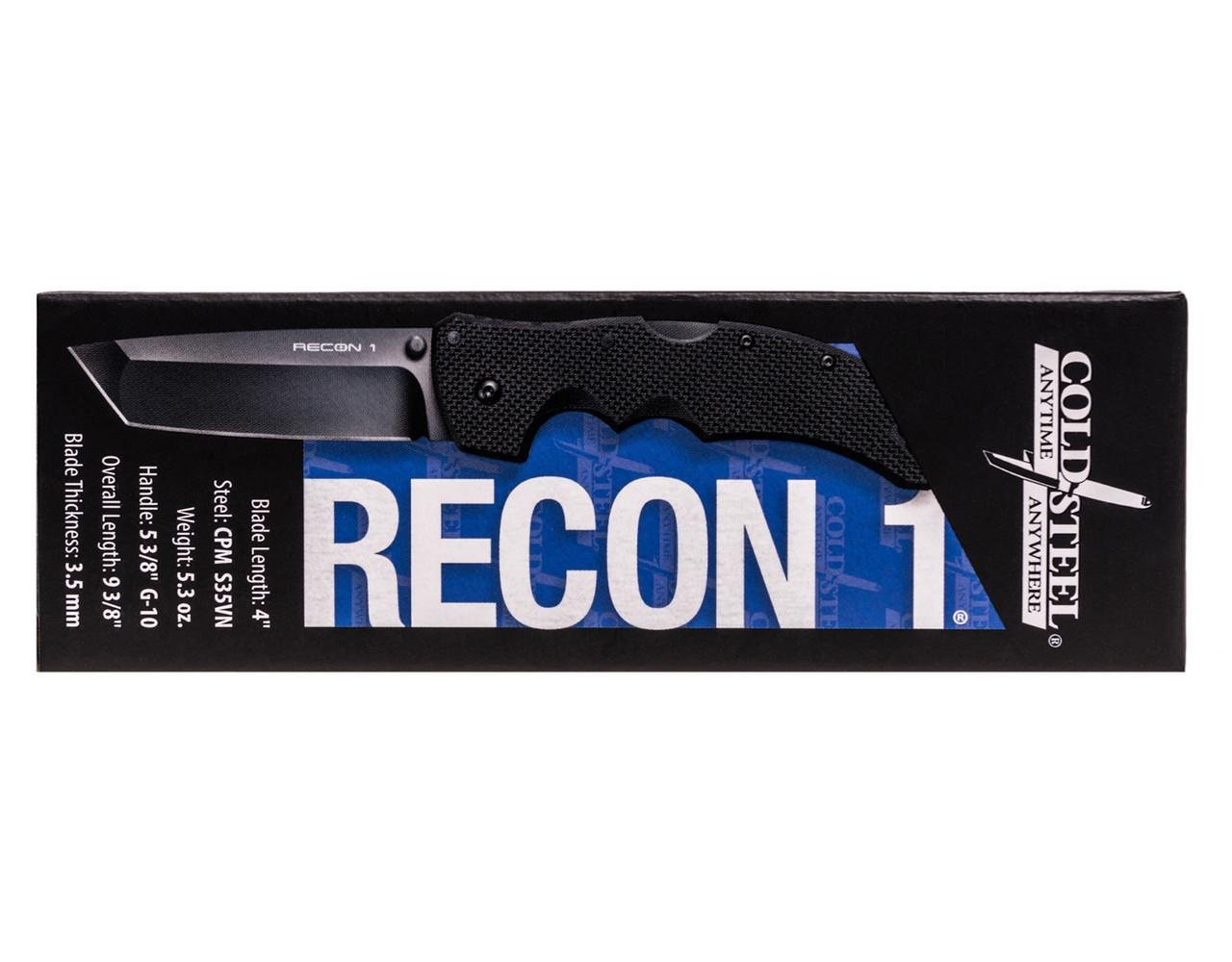 Нож складной Cold Steel Recon 1 Tanto S35VN боевой армейский (27BT) - фото 4