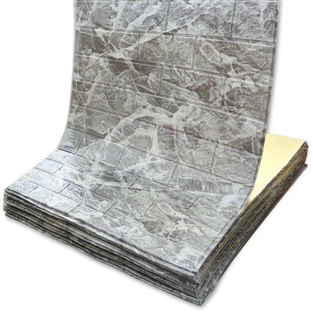 3D-рулон декоративный самоклеящийся 5000x770x4 мм Серый мрамор (BN4-011-5)
