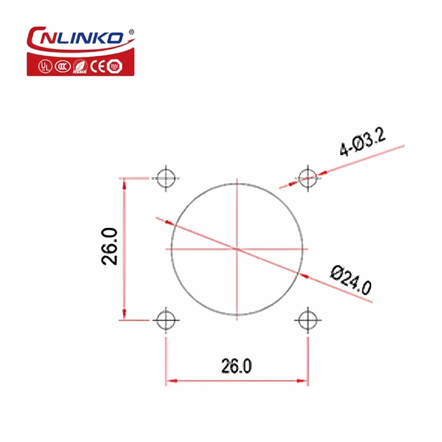 Герметичный разъем Cnlinko RJ-45 LP-24 штекер+розетка (57055) - фото 5