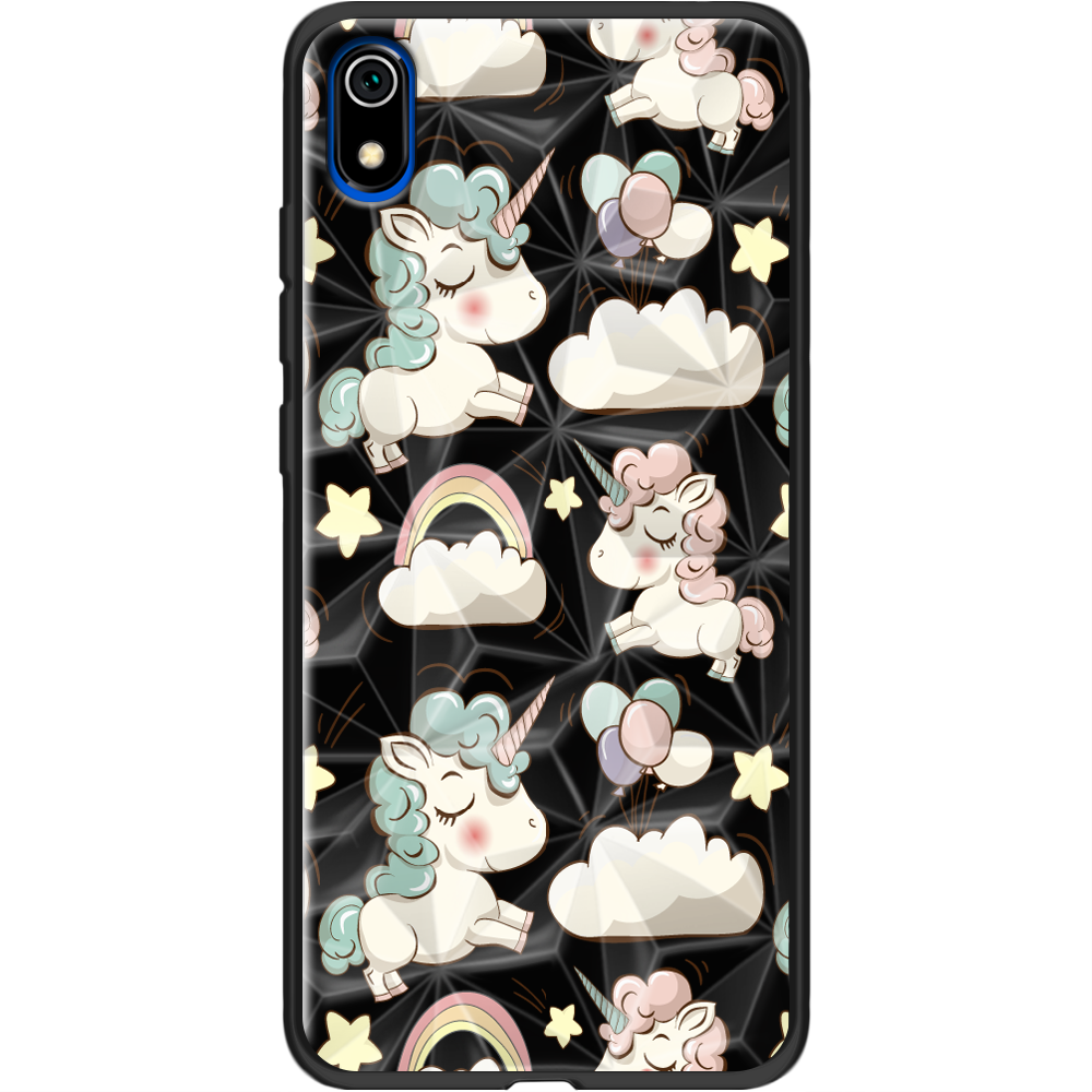 Чохол Boxface Xiaomi Redmi 7A Unicorns Чорний силікон із призмою(37400-cc2-37869)