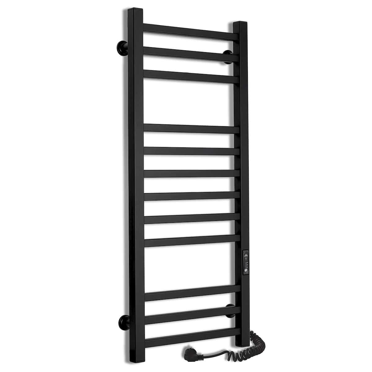 Полотенцесушитель электрический для ванной Laris Зебра Имидж ЧФЧ12 350х900 мм Е из стали Черный (147-127-73207655)