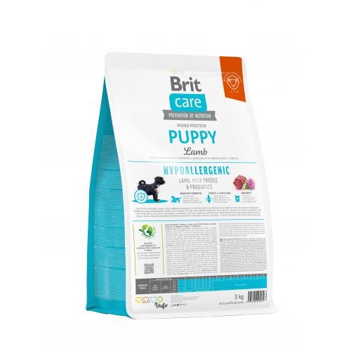 Корм сухой Brit Care Dog Hypoallergenic Puppy для щенков с ягненком 3 кг - фото 4 Корм сухой Brit Care Dog Hypoallergenic Puppy для щенков с ягненком 3 кг - фото 4