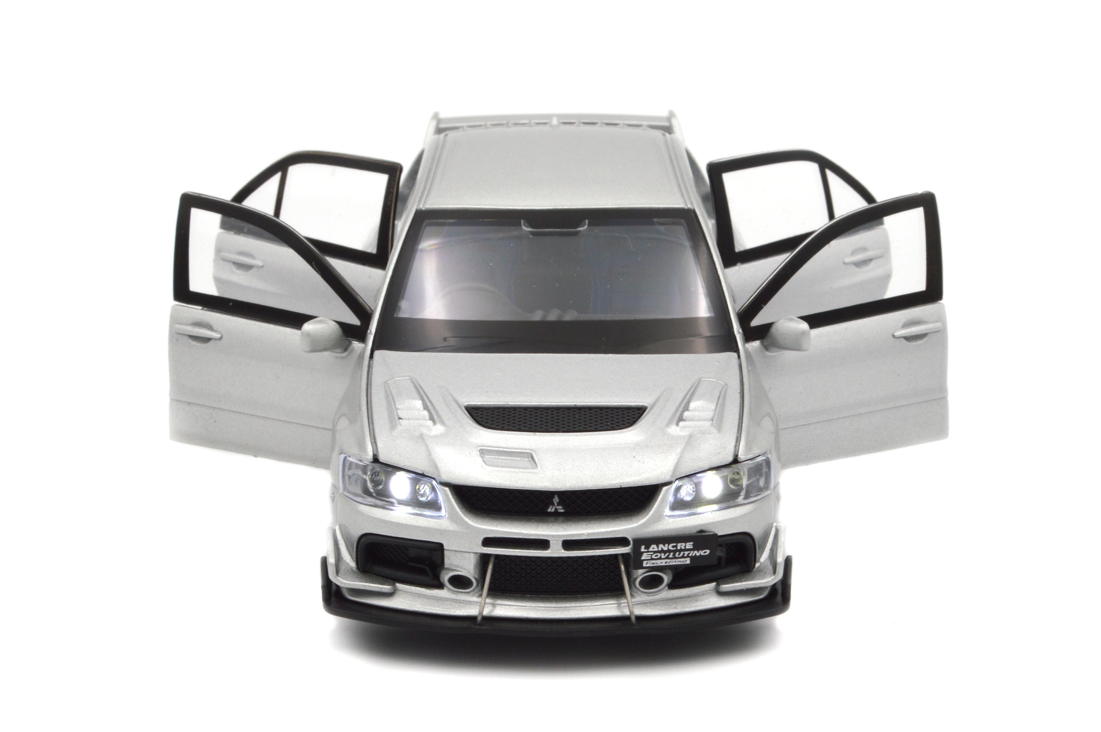 Іграшкова машинка металева Mitsubishi Lancer Evolution X 1:32 світло/звук/інерція/відкриваються двері (20651S) - фото 8 Іграшкова машинка металева Mitsubishi Lancer Evolution X 1:32 світло/звук/інерція/відкриваються двері (20651S) - фото 8