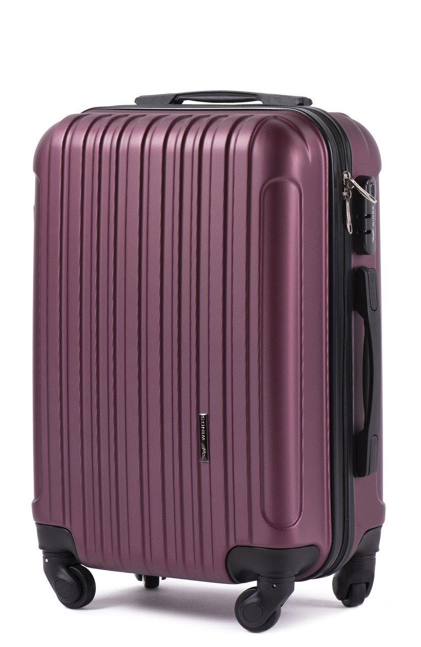 Валіза ручна поклажа Wings 2011 міні на 4 колесах 51х33х19 см Бордовий