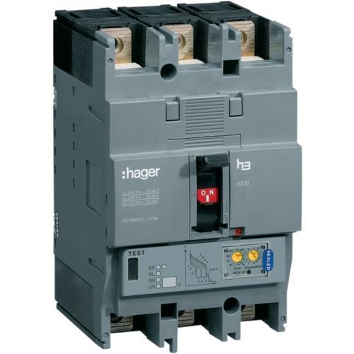 Автоматический выключатель силовой Hager 250А 50kA 3 полюса HNC250H h250 (13870)