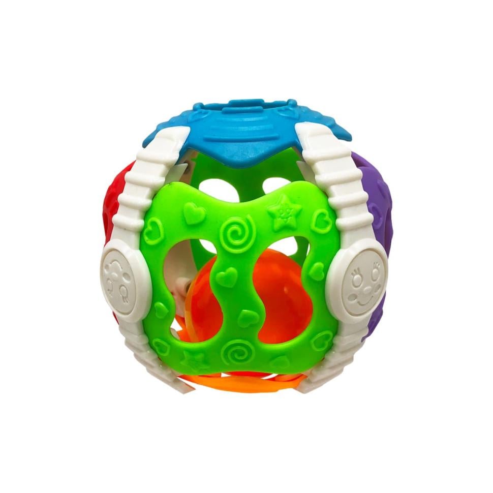 Брязкальце дитяче Bambi з дзвіночком 801-4D у вигляді кулі (RLT31301)