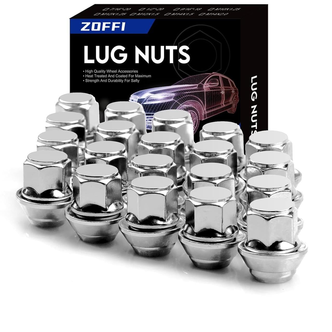 Колесики хромированные ZOFFI M12x1.5 OEM заводского типа