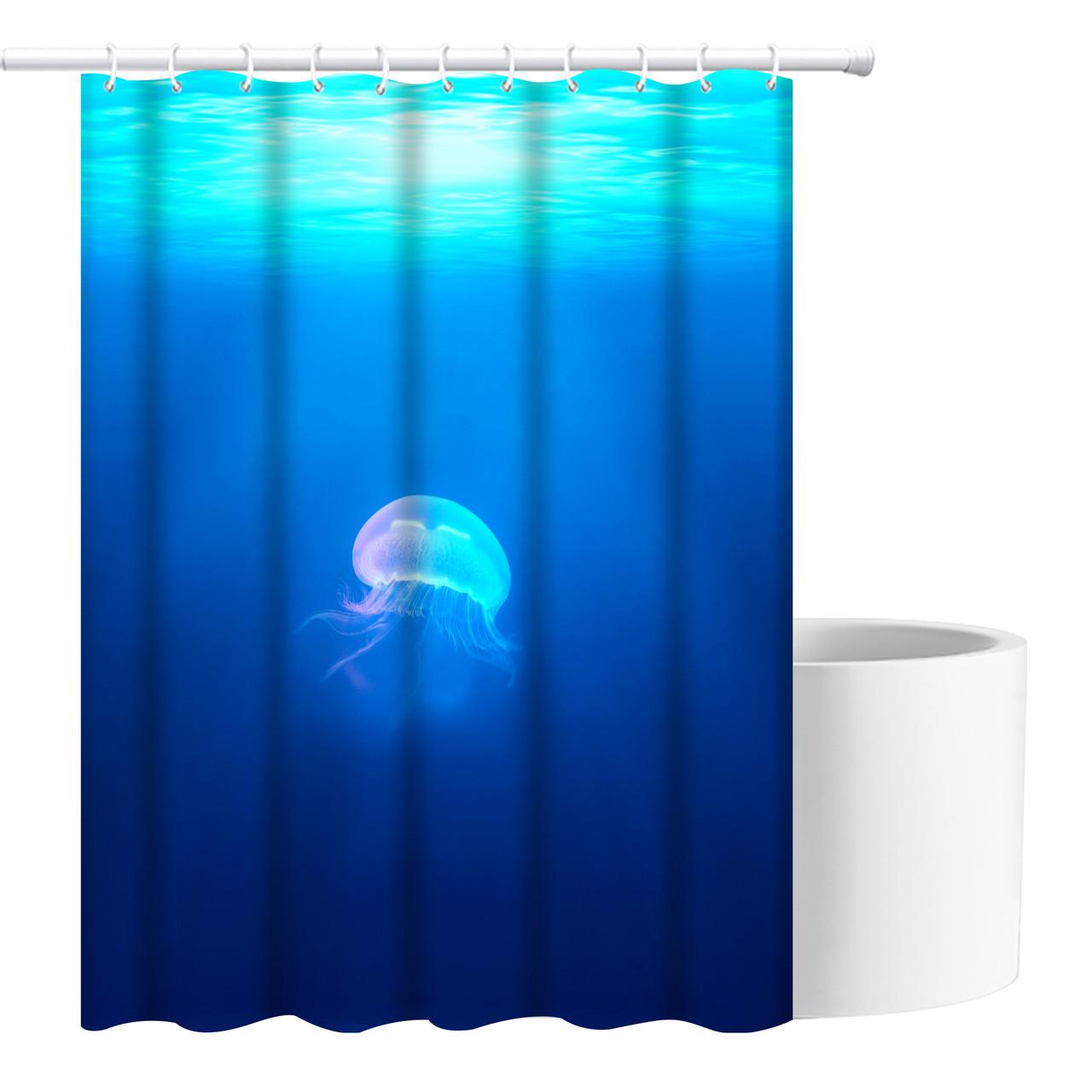 Шторка для ванной комнаты Bathlux водонепроницаемая с кольцами 180x180 см (1860120263) - фото 3 Шторка для ванной комнаты Bathlux водонепроницаемая с кольцами 180x180 см (1860120263) - фото 3