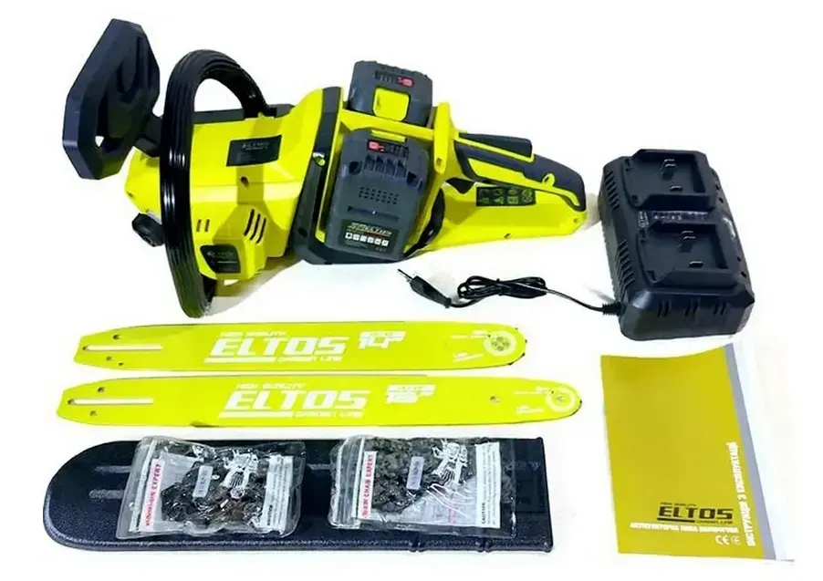 Пила цепная аккумуляторная ELTOS АПЦ-40A/16-4 (29183001) - фото 7 Пила цепная аккумуляторная ELTOS АПЦ-40A/16-4 (29183001) - фото 7