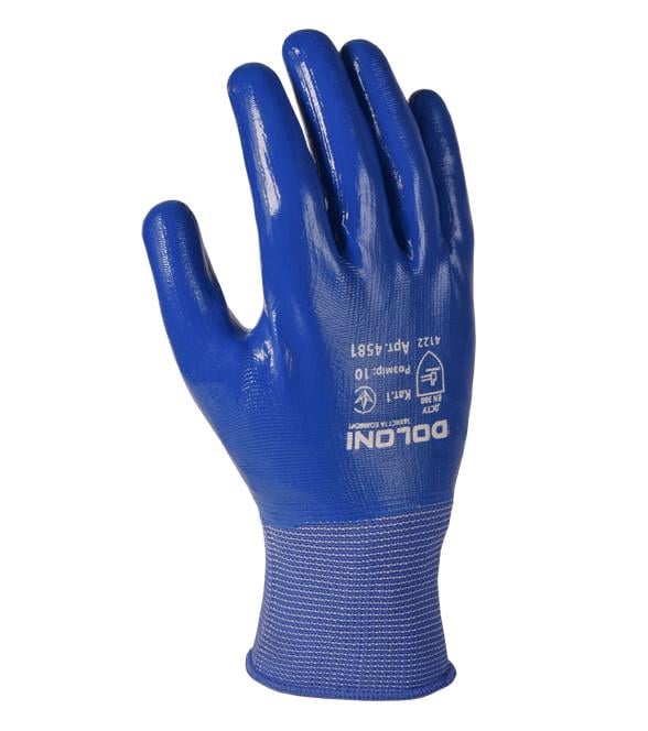 Рукавички робочі Doloni 4581 D-Oil трикотажні з повним нітриловим обливом р. 10 (000001189)