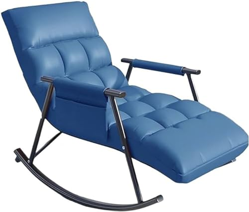 Кресло-качели Y-03 с подставкой для ног Синий (opt-104056)