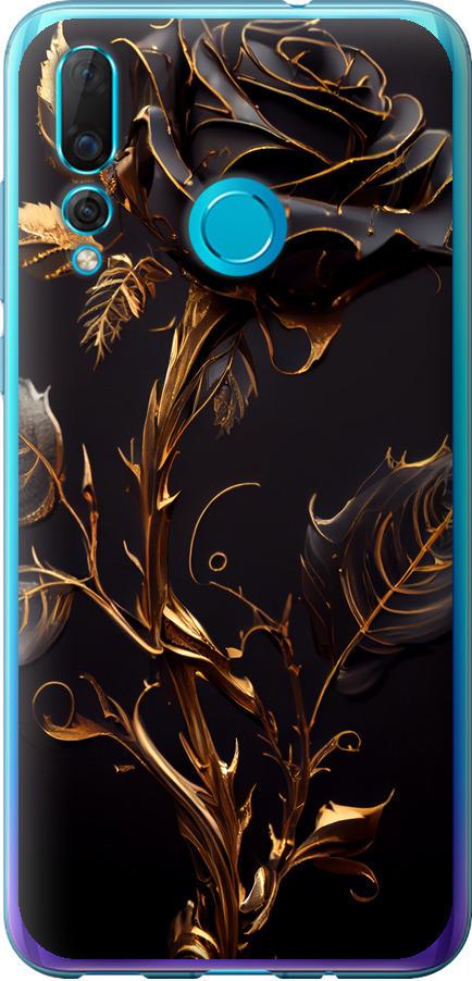 Чехол на Huawei Nova 4 Роза 3 (5552u-1632-42517) Чехол на Huawei Nova 4 Роза 3 (5552u-1632-42517)