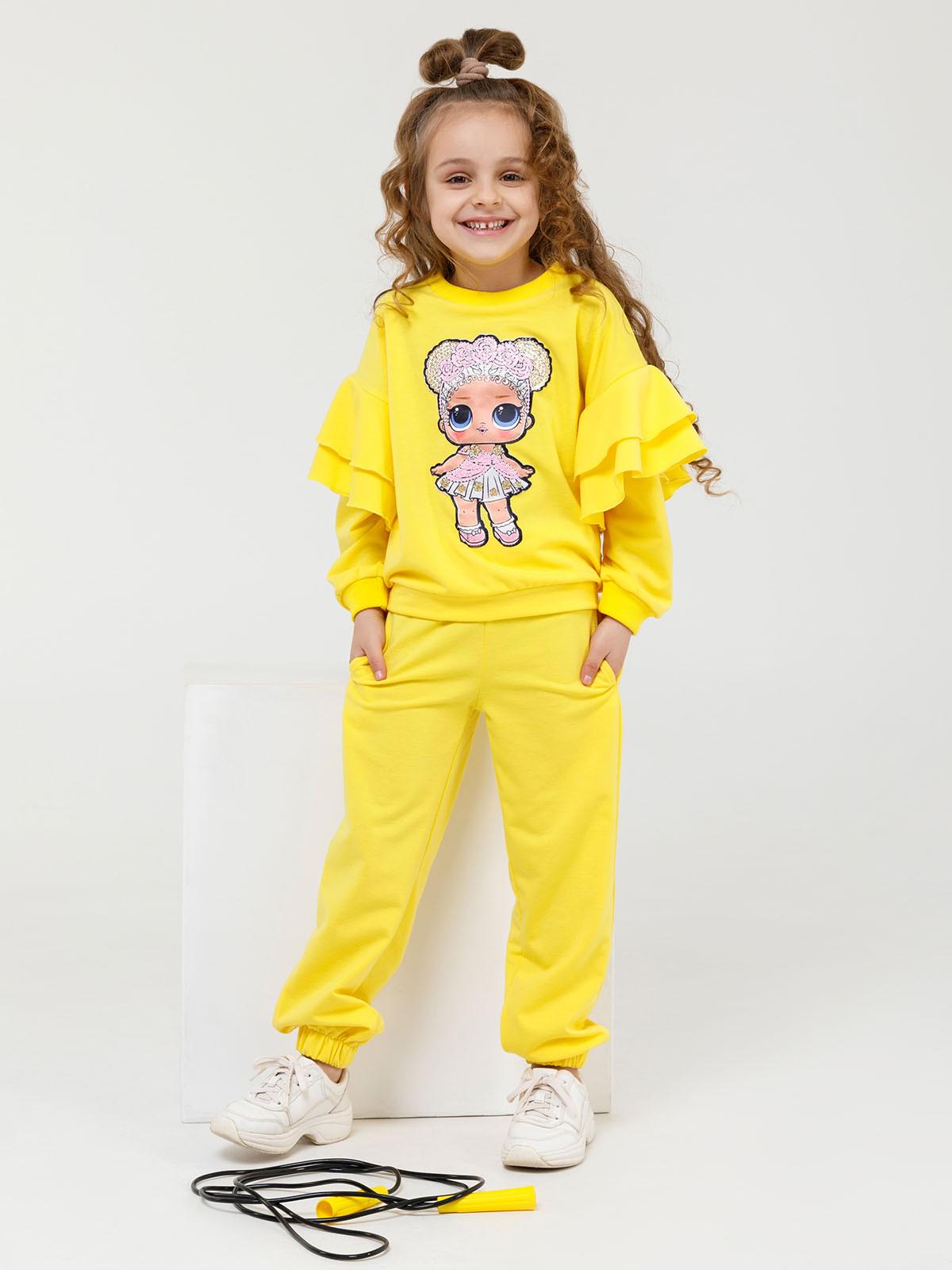 Детские спортивные костюмы ISSA Plus 134 желтый CD-402