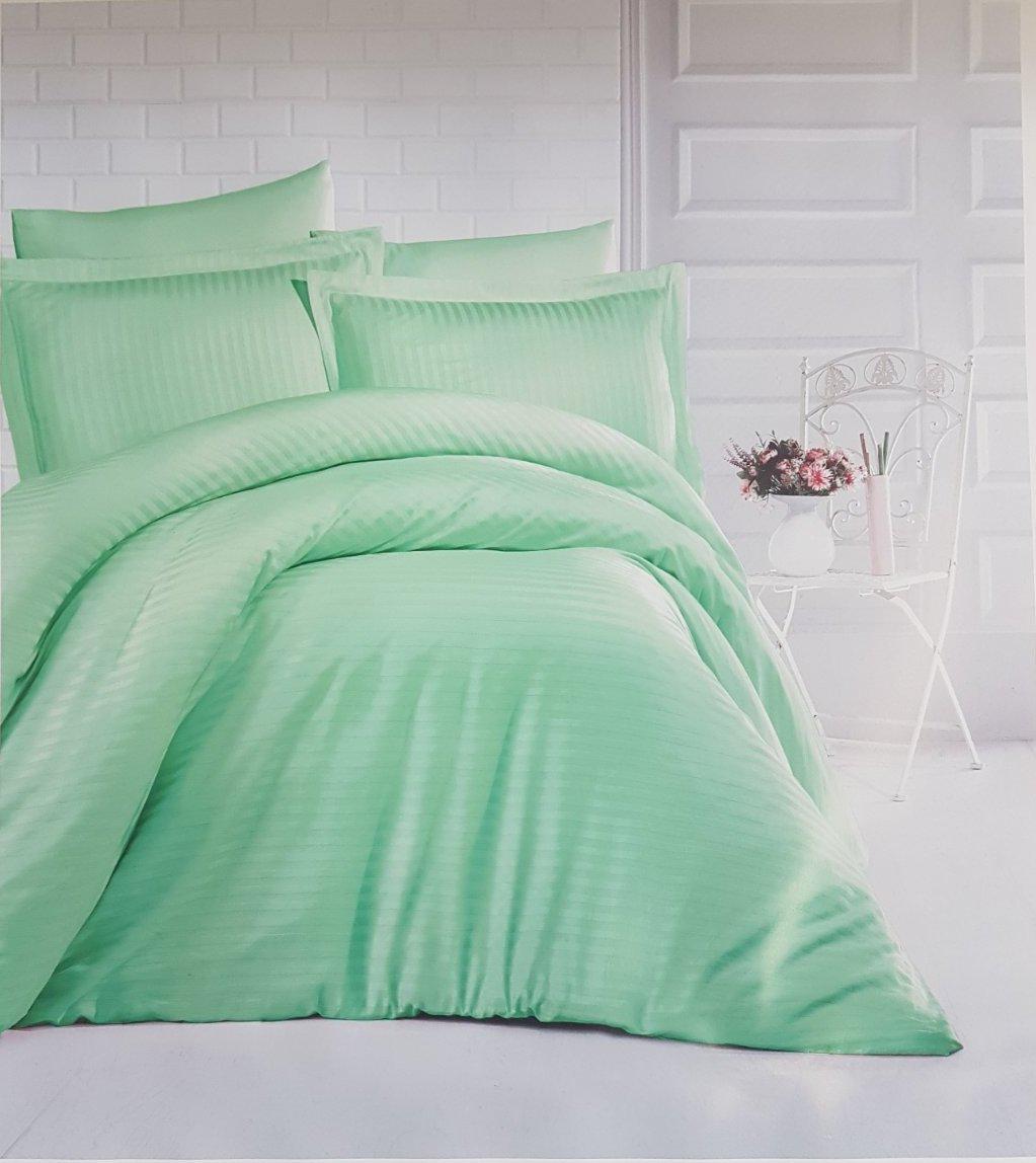 Комплект постельного белья CLASY страйп-сатин 160x220 см Su Yesil (CN24013) Комплект постельного белья CLASY страйп-сатин 160x220 см Su Yesil (CN24013)