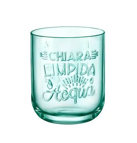 Набір стаканів Bormioli Rocco Graphica Green 395 мл низькі 6 шт. (122101MTV121990)