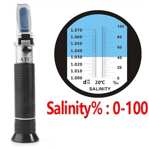 Рефрактометр RZ 118 для вимірювання рівня солоність води - фото 3 Рефрактометр RZ 118 для вимірювання рівня солоність води - фото 3