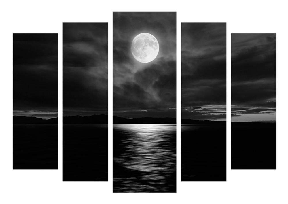 Модульная картина Декор Карпаты Луна 120х80 см (M5-451)