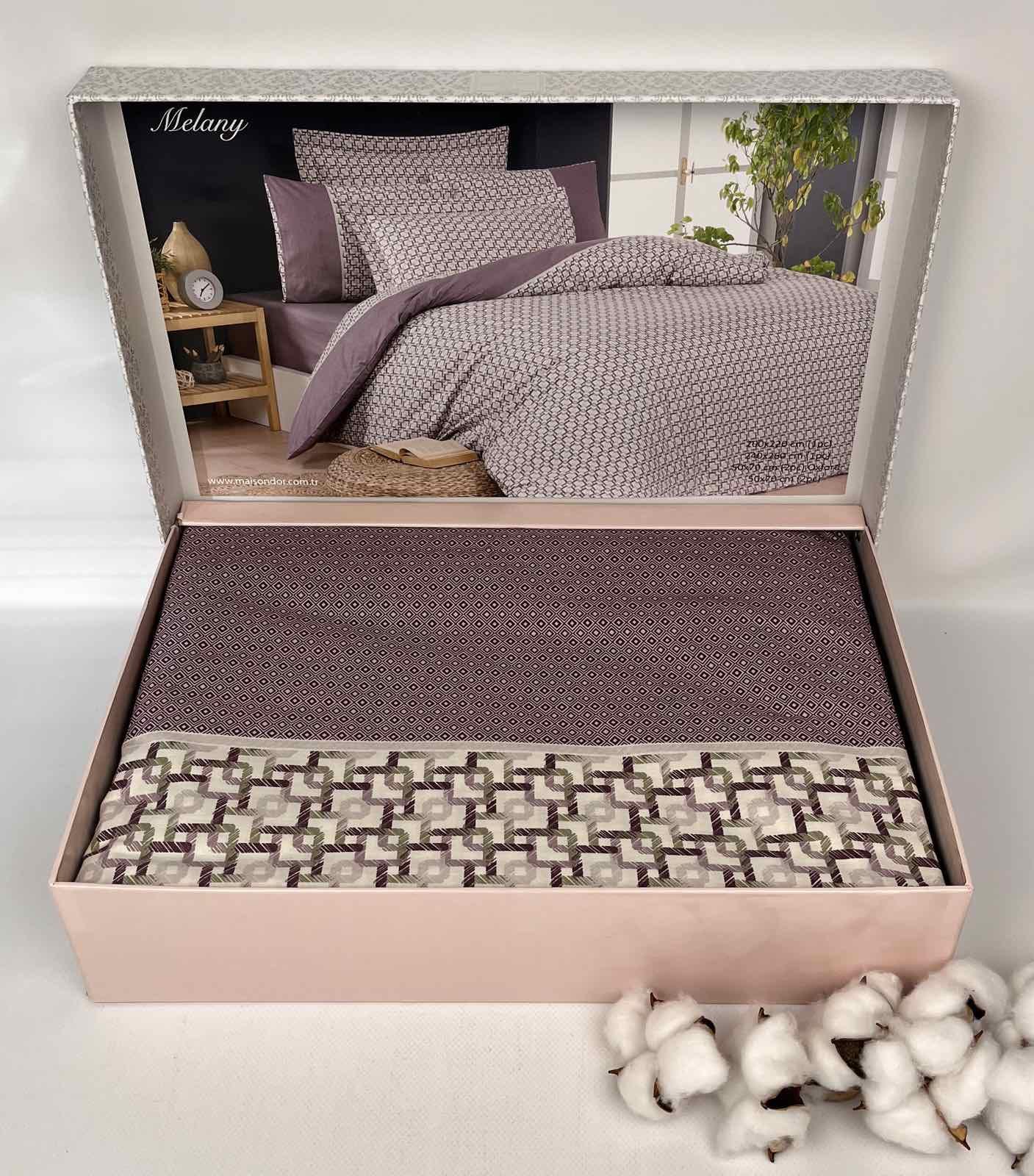 Комплект постельного белья Maison D'or Melany 200х220 см ранфорс Lilac (CN25533)