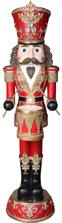 Фигура декоративная Щелкунчик 122 см Красный с золотым - фото 1 Фигура декоративная Щелкунчик 122 см Красный с золотым - фото 1