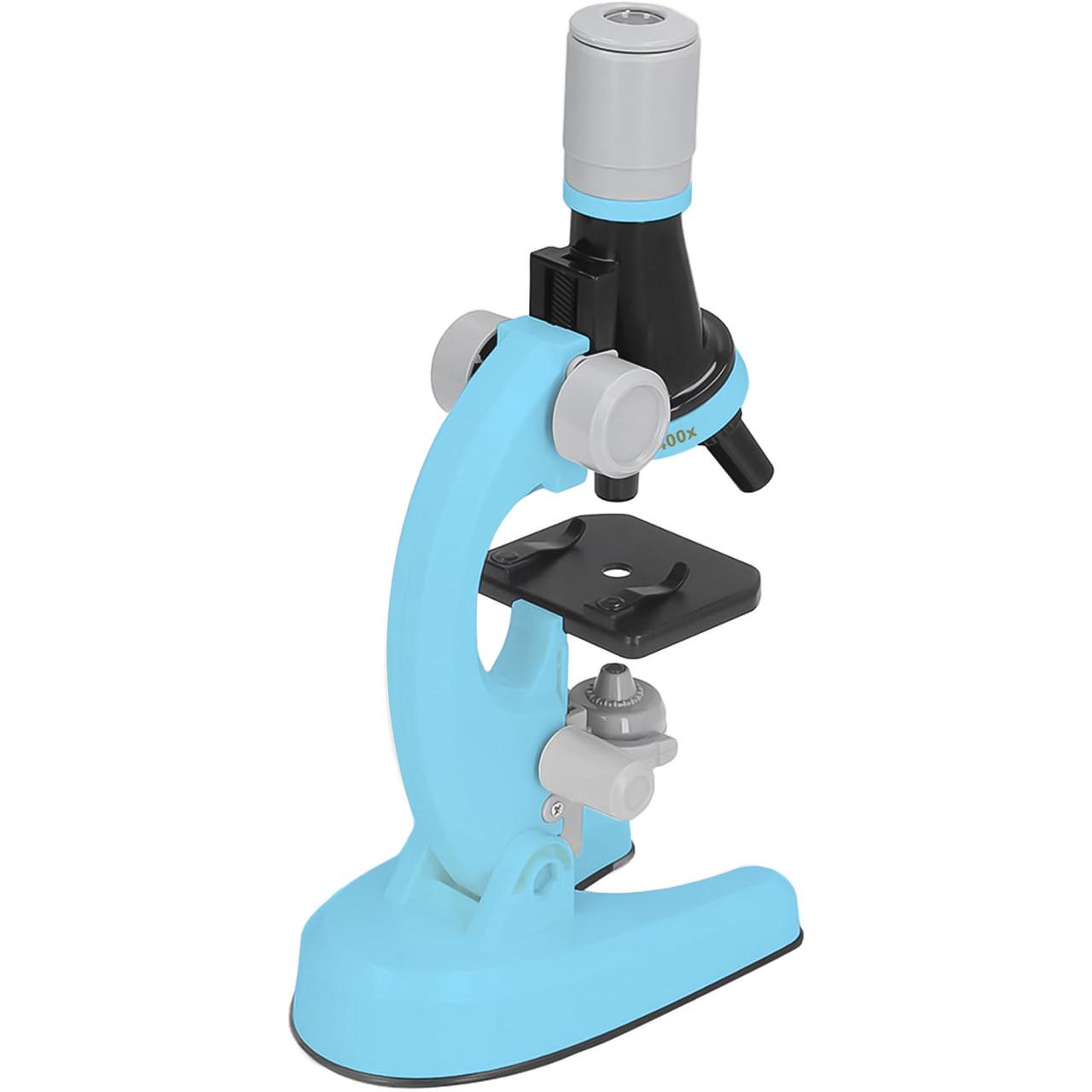 Микроскоп детский OEM 1012A-1 с увеличением 1200х Голубой - фото 3 Микроскоп детский OEM 1012A-1 с увеличением 1200х Голубой - фото 3