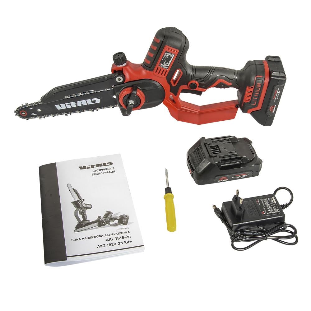 Пила цепная аккумуляторная Vitals AKZ 1820-2n Kit+ (000223817) - фото 8