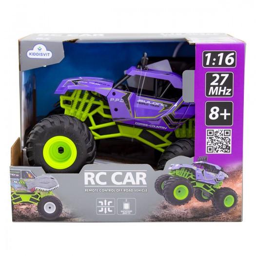 Автомобиль Bigfoot Off-road Violet 1:16 27 МГц с р/у (SL-358RHV-ks) - фото 5