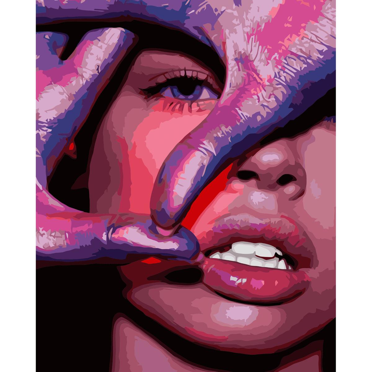 Картина по номерам Strateg Сфокусированный взгляд 40x50 см (VA-3586)