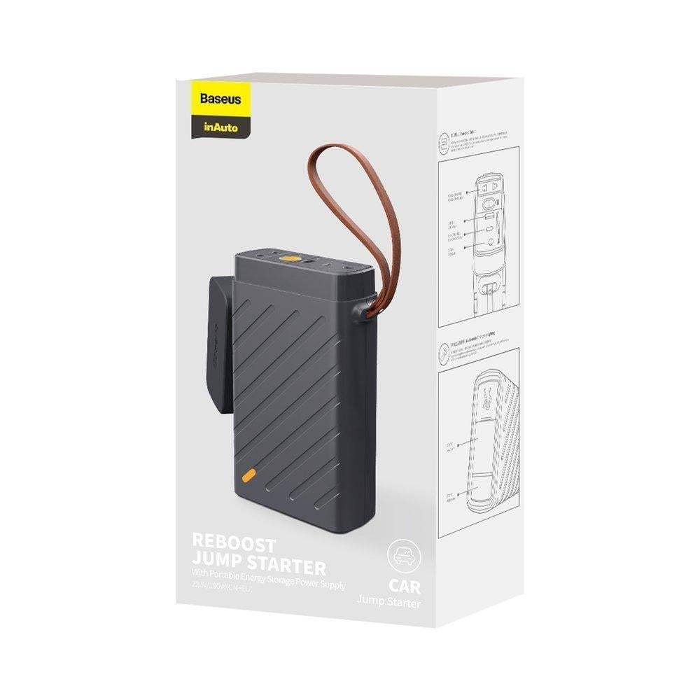 Пристрій автомобільний пуско-зарядний Baseus Reboost Jump Starter Portable Energy Storage Power Supply CRJS02-A0G - фото 2