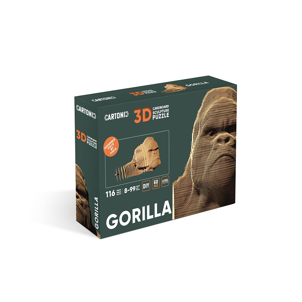 Картонний конструктор Cartonic 3D Puzzle GORILLA (8987158) - фото 3