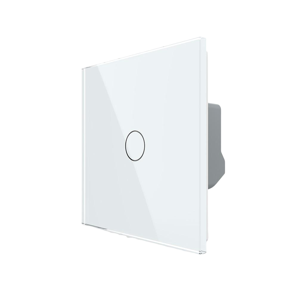 Умный сенсорный LIVOLO Wi-Fi выключатель 1 сенсор Стеклянный-белый (VL-C7FC1NY-2GWP)