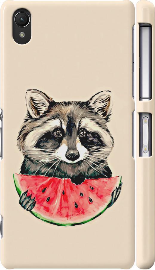 Чохол на Sony Xperia Z2 D6502/D6503 Єнотик з кавуном (4605m-43-42517) Чохол на Sony Xperia Z2 D6502/D6503 Єнотик з кавуном (4605m-43-42517)
