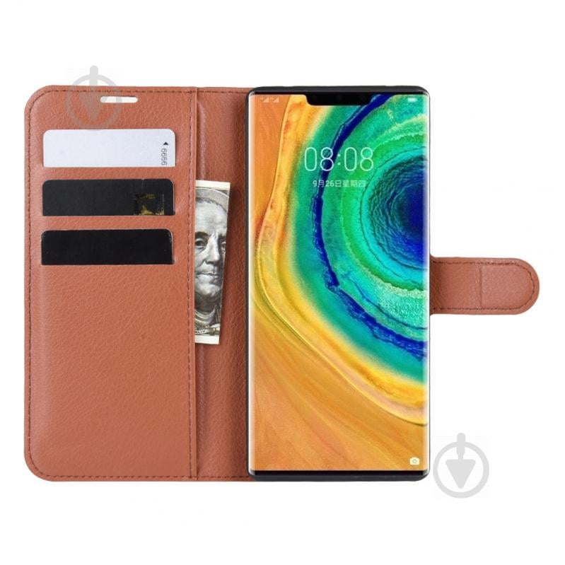 Чохол-книжка Litchie Wallet для Huawei Mate 30 Pro Brown (hub_hjPK90535) - фото 5