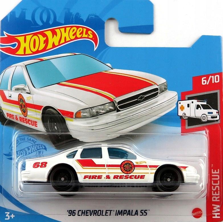Машинка базовая Hot Wheels серии HW Rescue 6/10 96 Chevrolet Impala SS 2021
