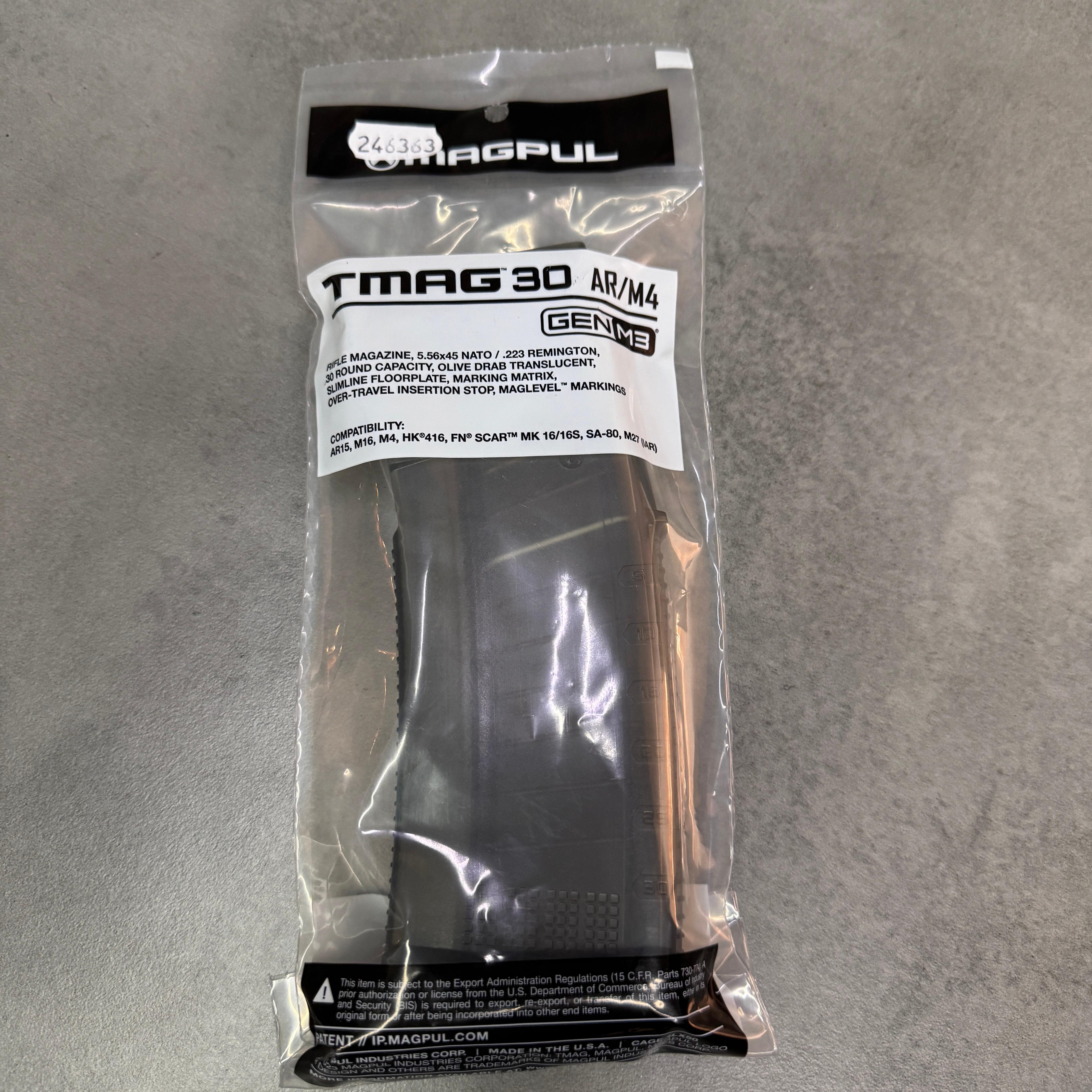 Магазин для AR15 Magpul TMAG .223 Rem 5,56x45 мм на 30 патронов полупрозрачный (MAG1417) - фото 7