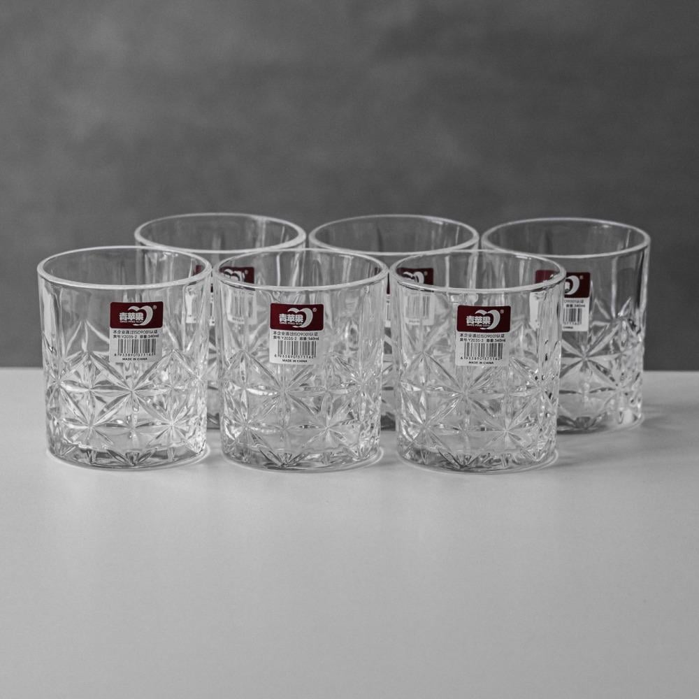 Набор стаканов Изысканный Рельеф 6 шт. 340мл (Y2035-2)