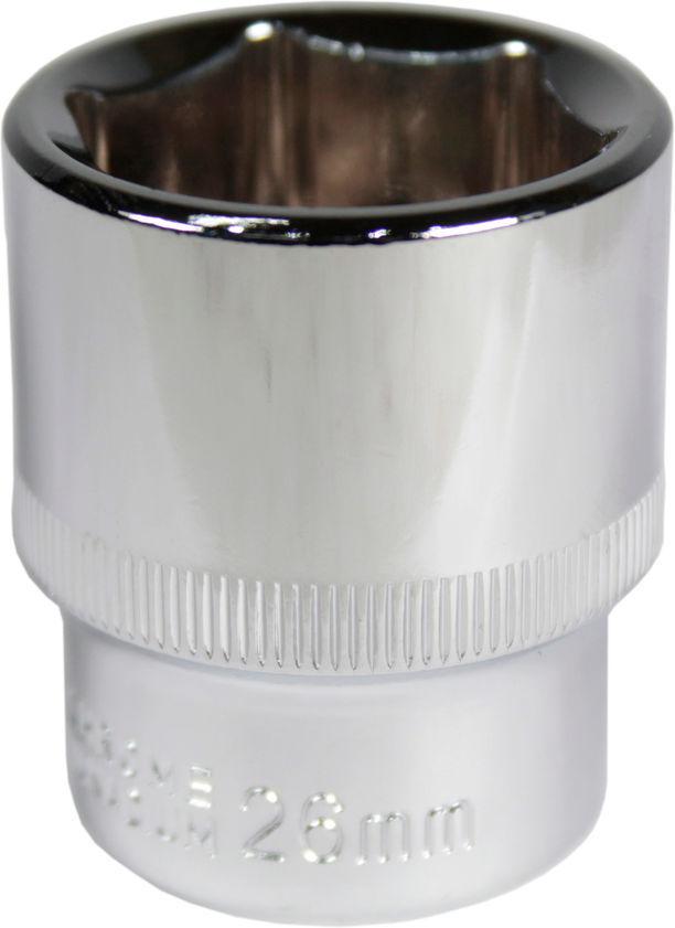 Головка торцева низька шестигранна Intertool 1/2 26 мм Хром ванадіум (ET-0026)