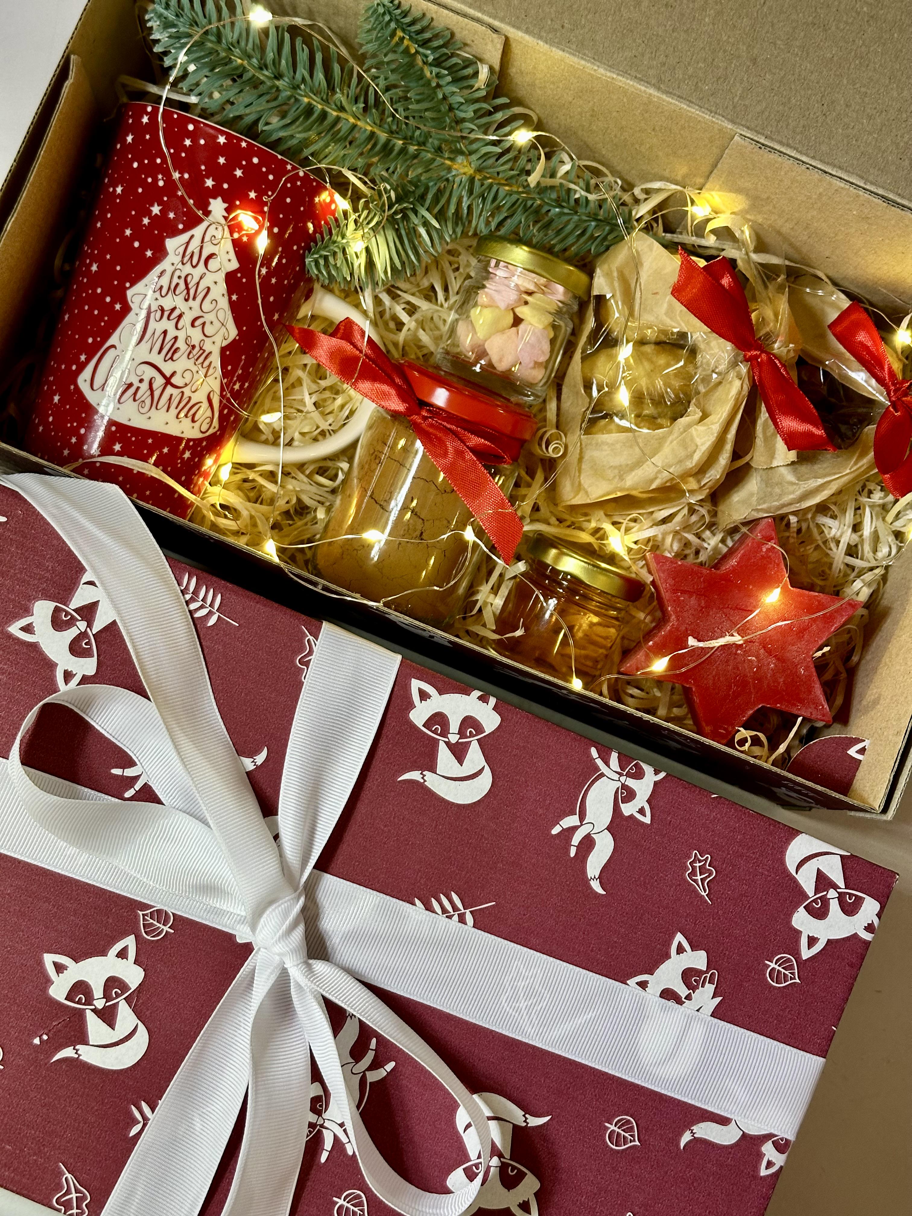 Набір новорічний з какао/маршмеллоу та смаколиками (13529426) - фото 4 Набір новорічний з какао/маршмеллоу та смаколиками (13529426) - фото 4