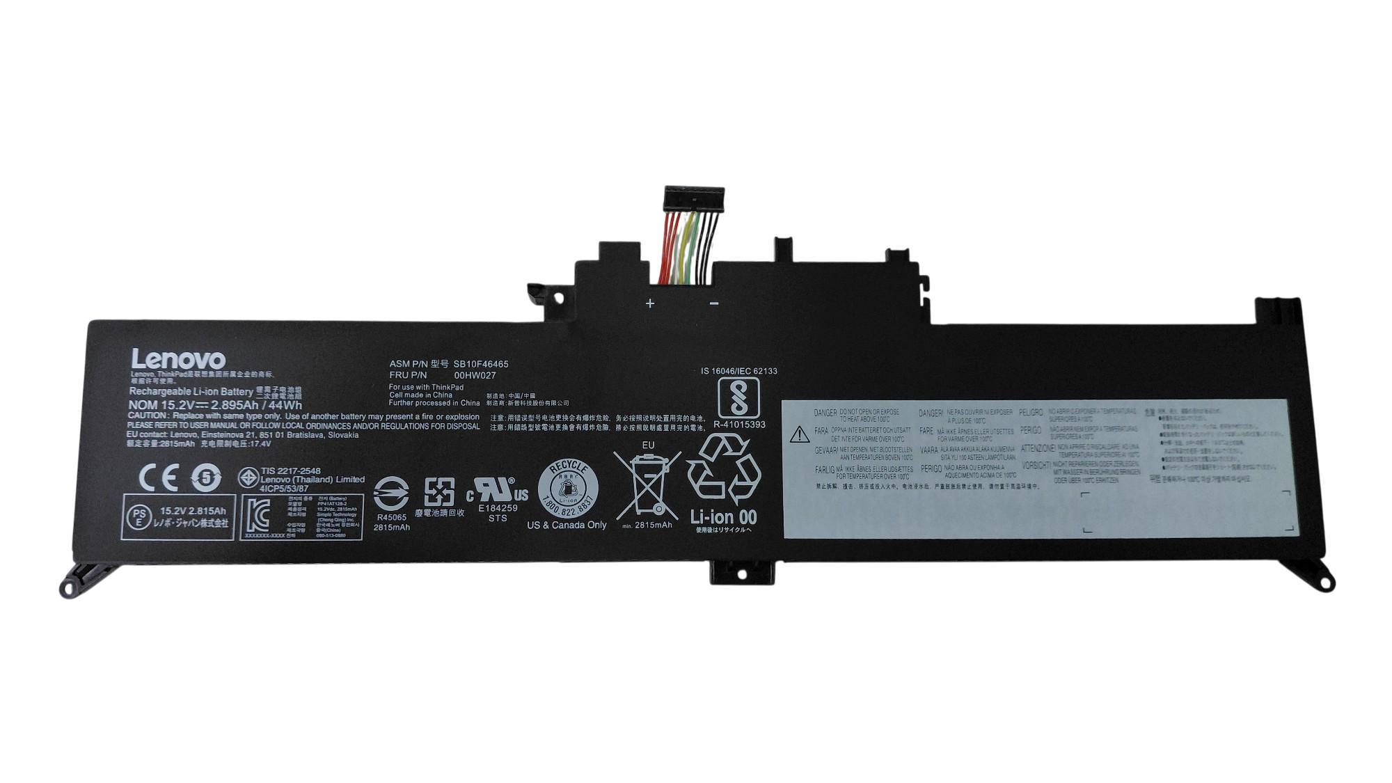 Аккумулятор для ноутбука Lenovo-IBM 00HW026 ThinkPad Yoga 260 15,2V 2815 mAh Black Аккумулятор для ноутбука Lenovo-IBM 00HW026 ThinkPad Yoga 260 15,2V 2815 mAh Black