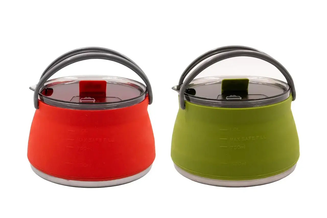 Чайник складаний силіконовий Tramp із сталевим дном 1 л (TRC-125-terracota) - фото 5 Чайник складаний силіконовий Tramp із сталевим дном 1 л (TRC-125-terracota) - фото 5