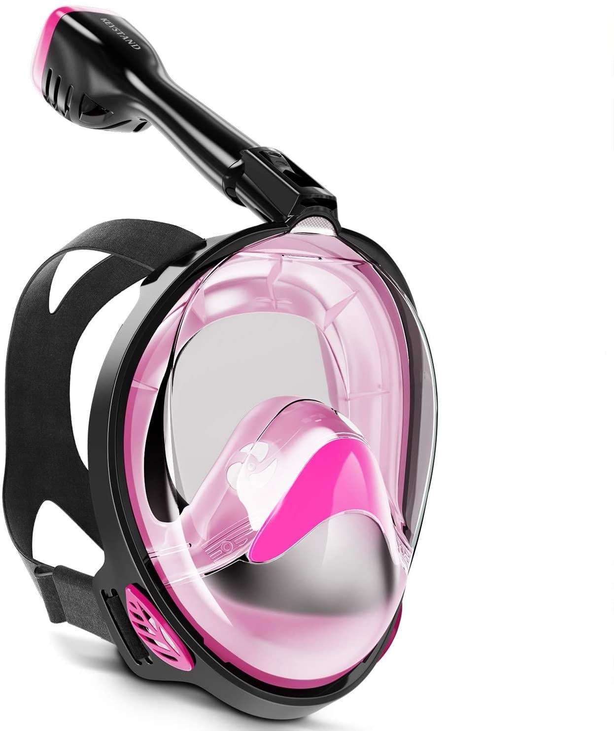 Повнолицева маска для плавання Vela Sport 4.0 S/M Чорно-рожевий (00646)