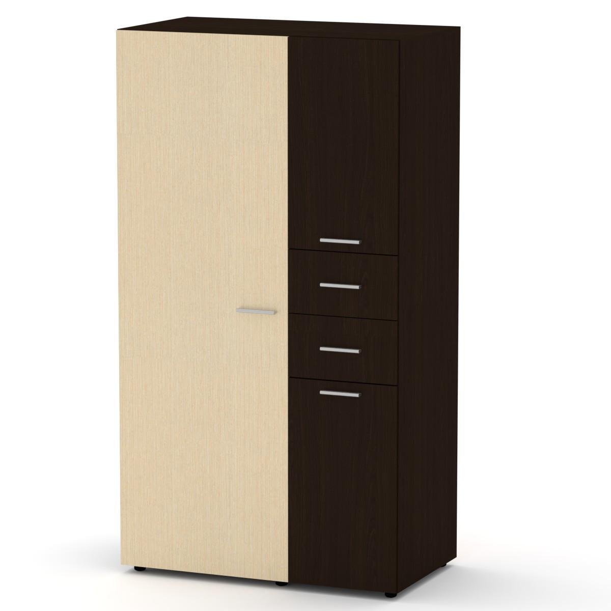 Шкаф с дверью и ящиками Компанит Шкаф-19 комби Венге