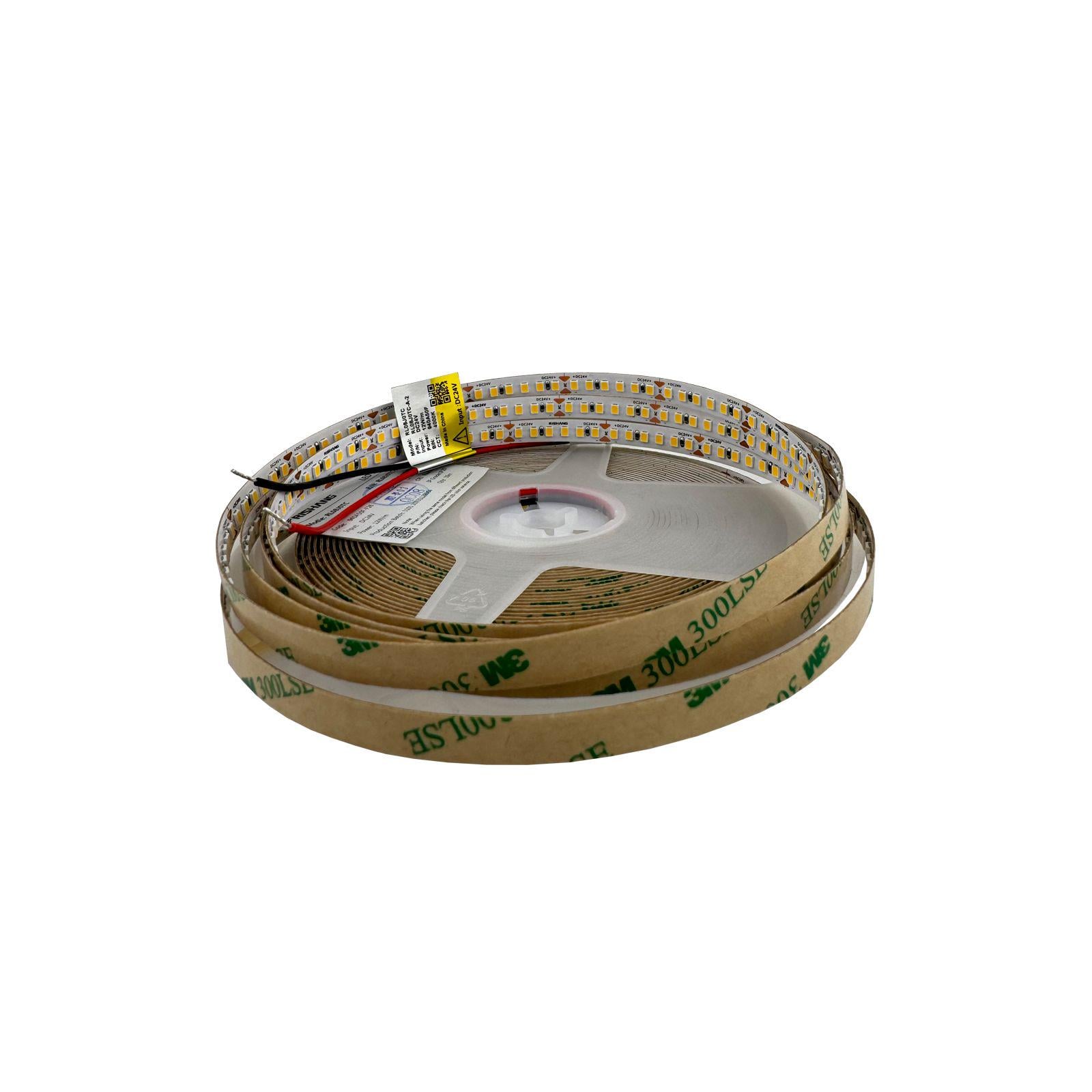 Стрічка світлодіодна 2835-180-IP20-NW-8-24 RL08J0TC-A-2 4000 K CRI90
