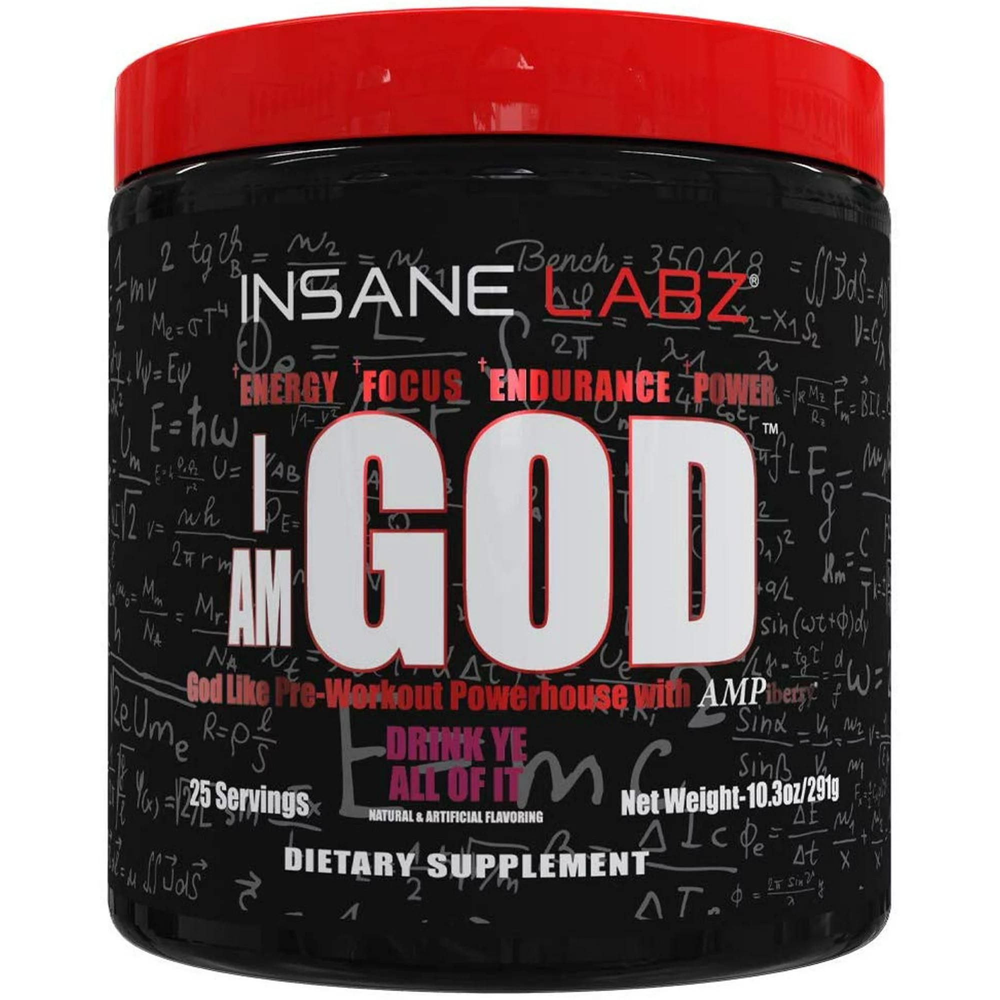 Передтренувальний комплекс Insane Labz I am GOD Drink Ye All Of It 296 g