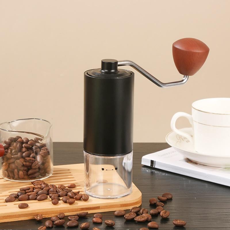 Кофемолка ручная с прозрачным контейнером Черный (26296563) - фото 2