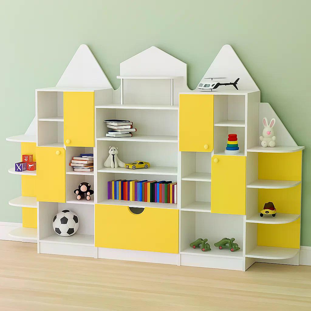 Стенка для игрушек Домик-1 DS-369 Желтый