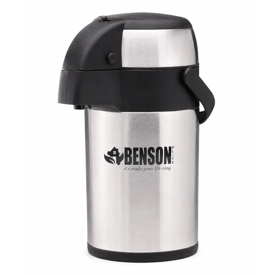 Термос помповый Benson Elite BN-286 из нержавеющей стали 3 л