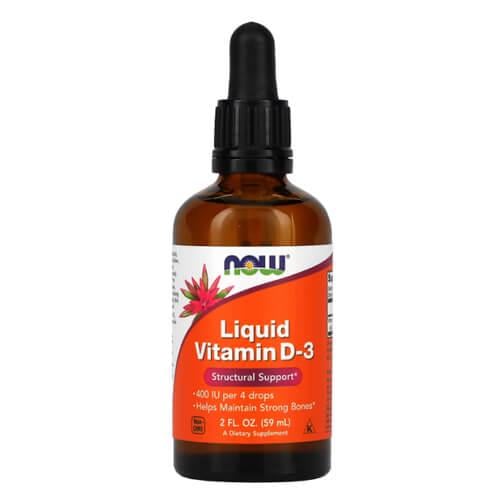 Витамин D NOW Liquid Vitamin D3 400 IU 59 мл (NOW-00370)