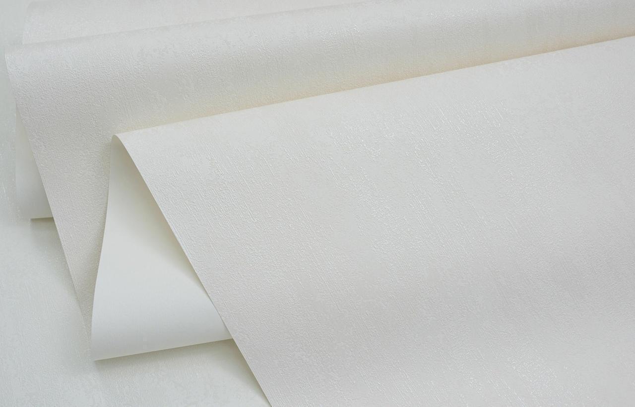 Обои флизелиновые SINTRA Sumatra UNI 445518 фон винил горячего тиснения 1,06х10,05 м Белый