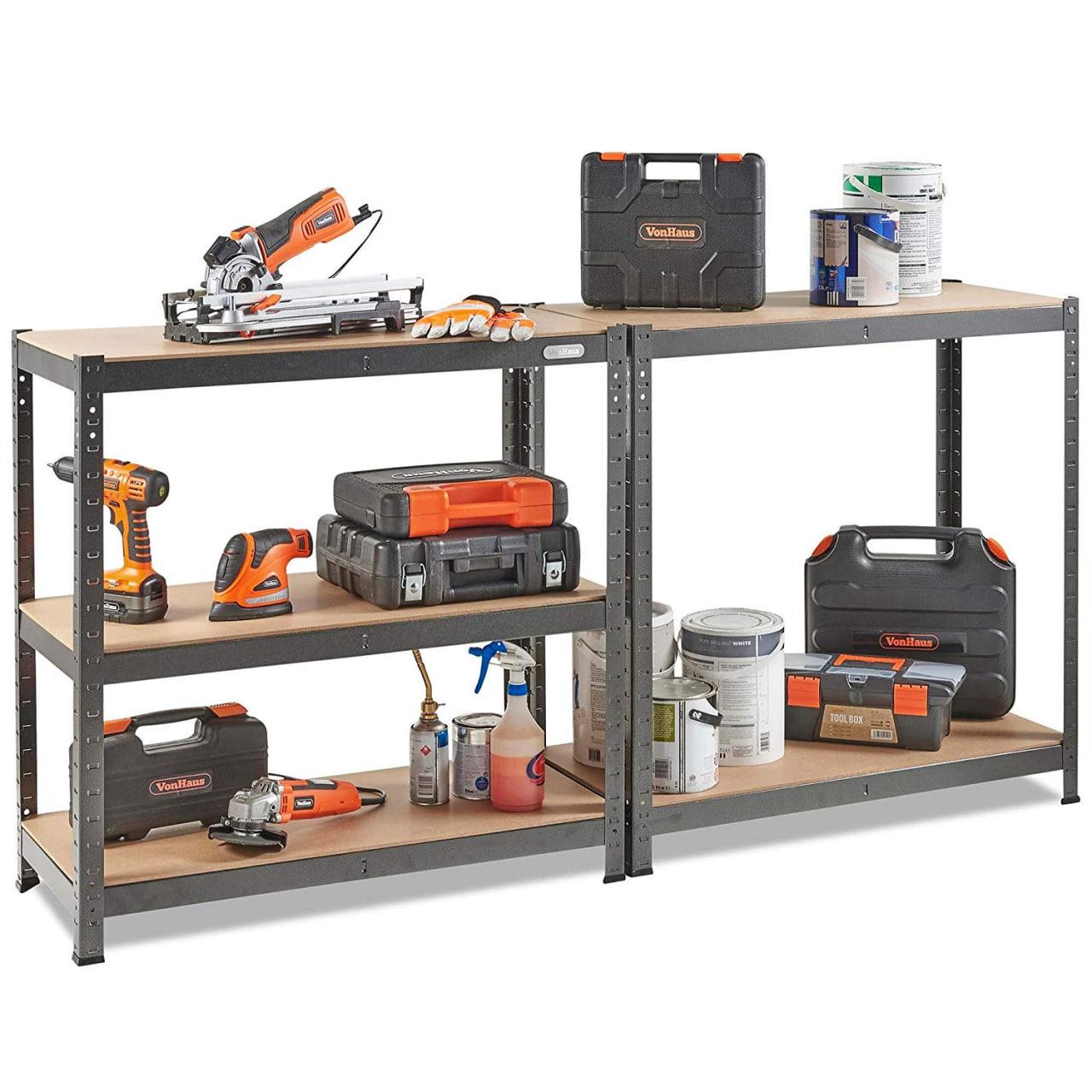 Стелаж металевий Меткас 1800x900x300 мм 175 кг/полку МДФ Чорний (БДК-6/1) - фото 4 Стелаж металевий Меткас 1800x900x300 мм 175 кг/полку МДФ Чорний (БДК-6/1) - фото 4