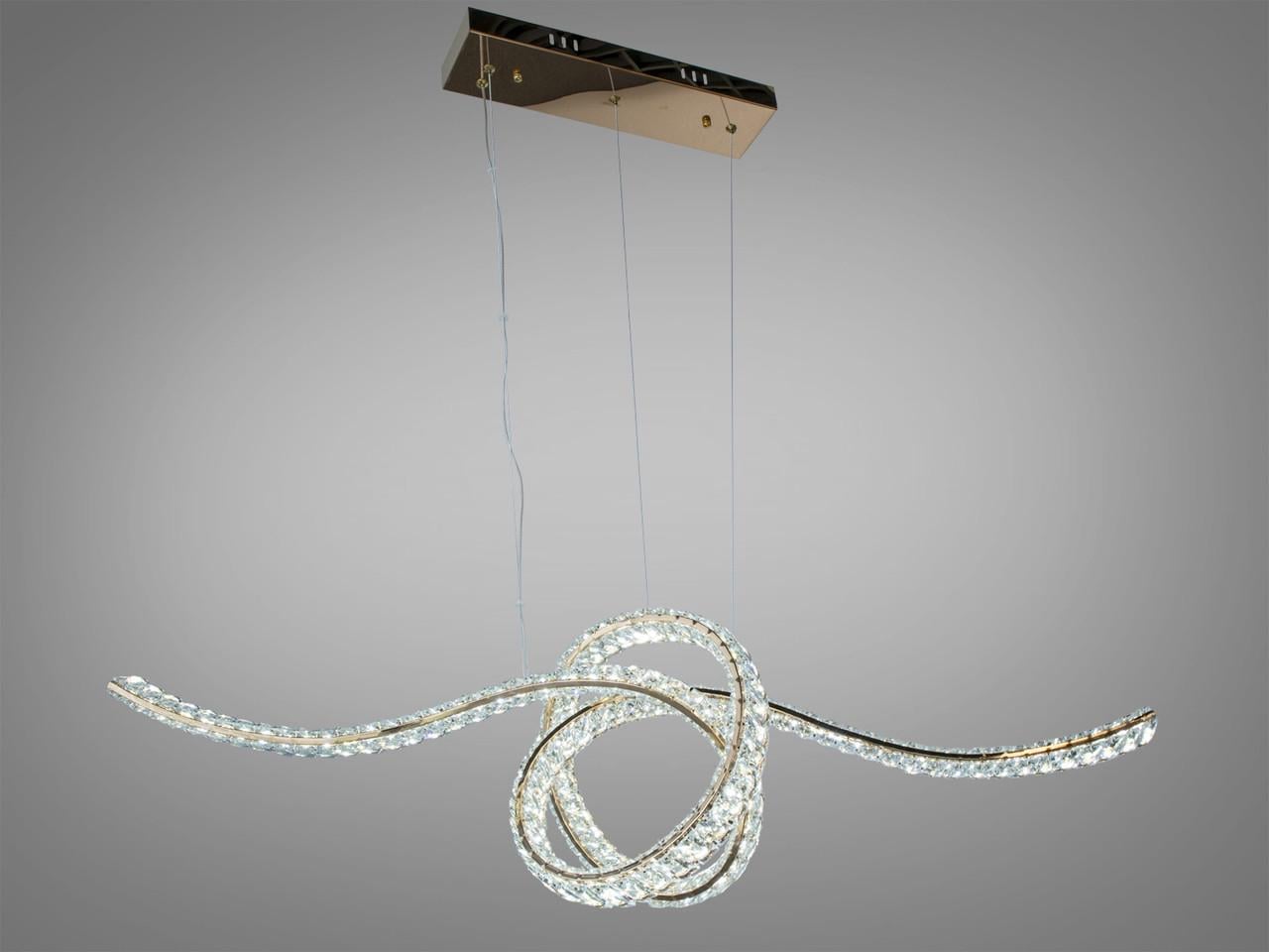 Люстра светодиодная для гостиной Diasha D8821/1100x300G с пультом 85 Вт Золотой (2896237301)